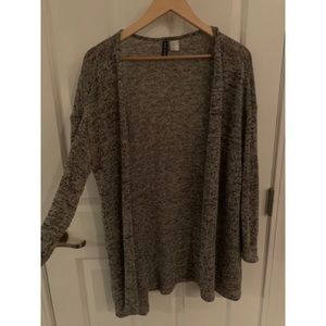 H&M- Gray knit cardigan